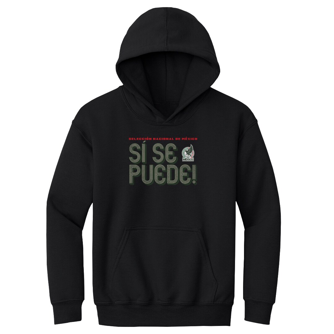 mexico national team 500 level youth si se puede inline bold pullover hoodie – black Collection | Australia Football Jerseys And World Cup Kits