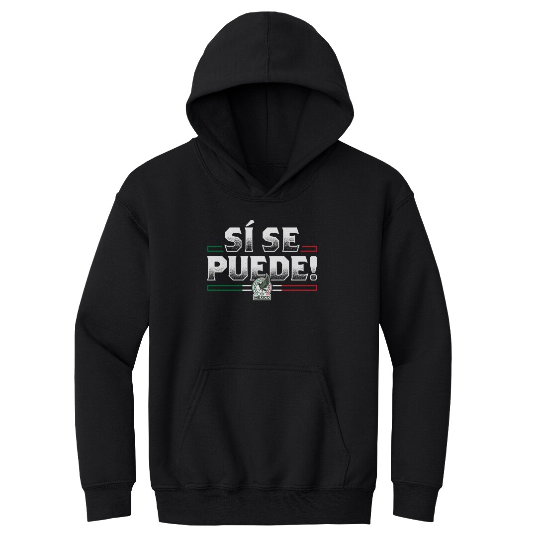 mexico national team 500 level youth si se puede pullover hoodie – black Collection | Australia Football Jerseys And World Cup Kits