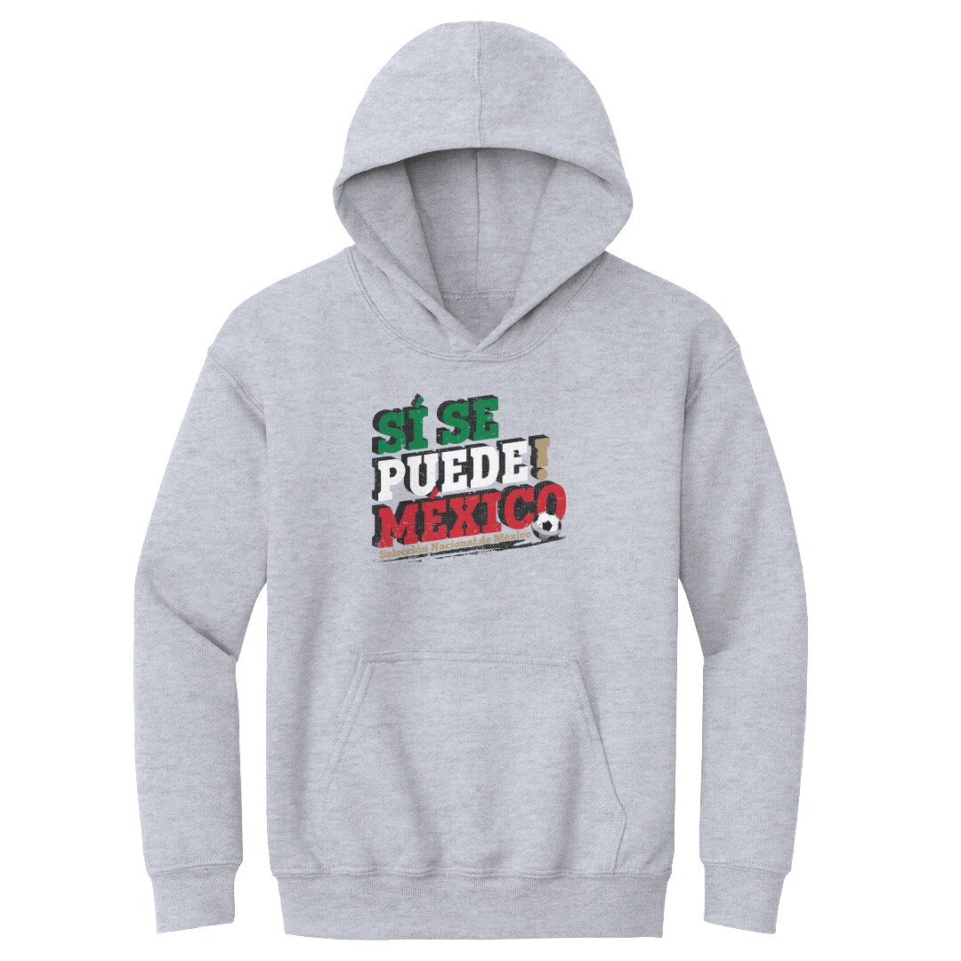 mexico national team 500 level youth si se puede pullover hoodie – gray Collection | Australia Football Jerseys And World Cup Kits