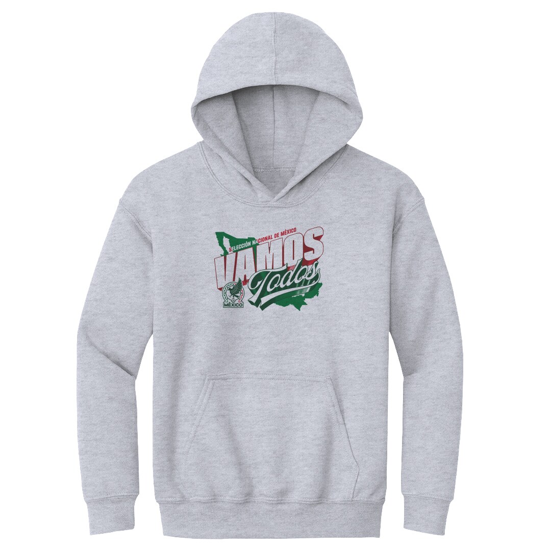 mexico national team 500 level youth vamos todos country pullover hoodie – gray Collection | Australia Football Jerseys And World Cup Kits