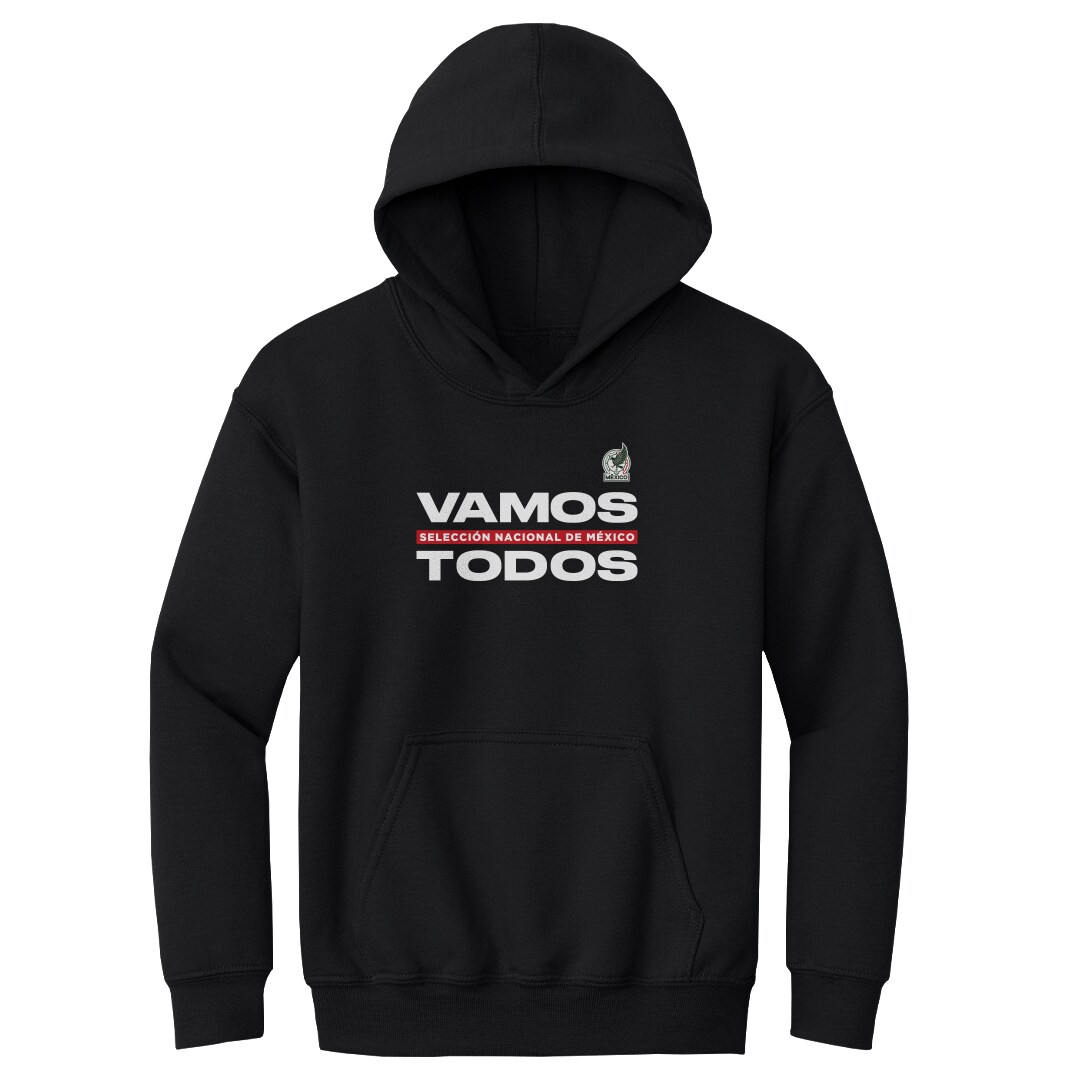 mexico national team 500 level youth vamos todos pullover hoodie – black Collection | Australia Football Jerseys And World Cup Kits