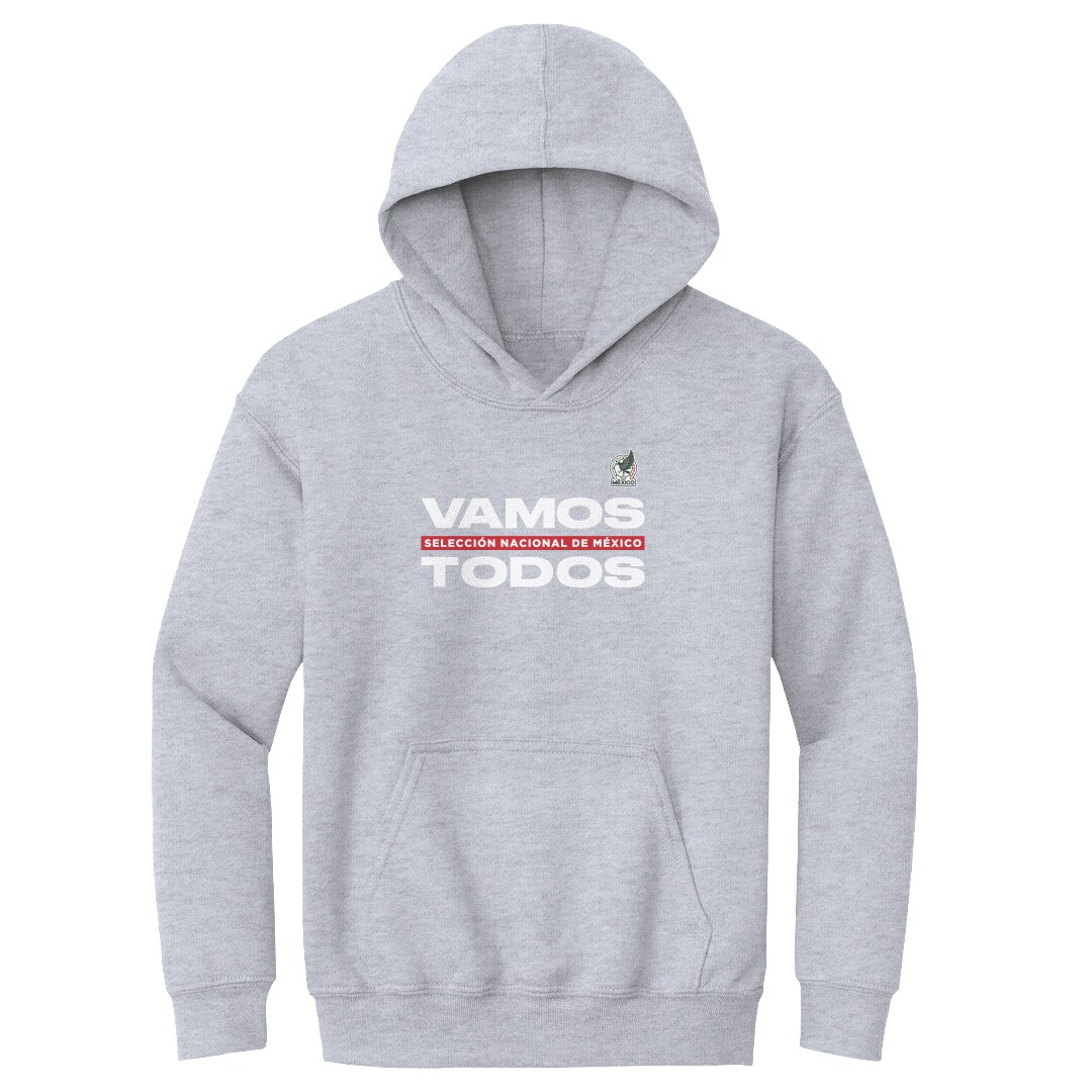 mexico national team 500 level youth vamos todos pullover hoodie – gray Collection | Australia Football Jerseys And World Cup Kits