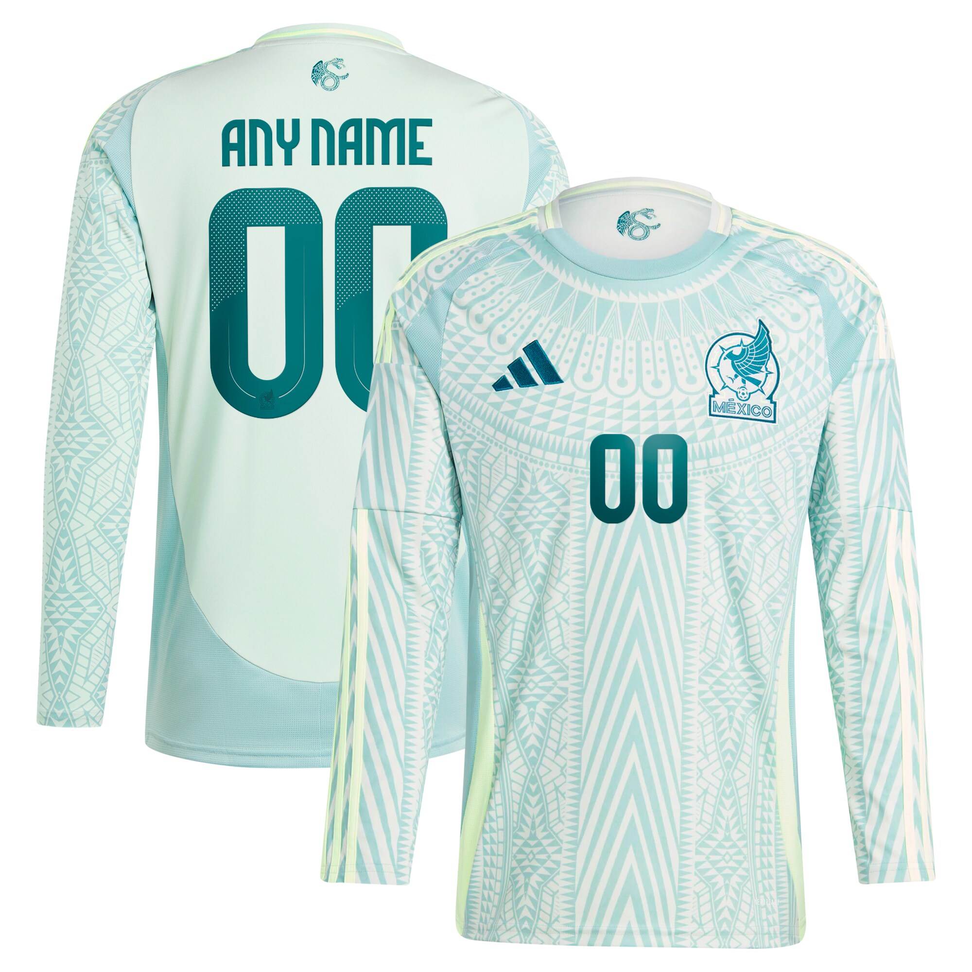 mexico national team adidas 2024 away replica custom long sleeve jersey – green Collection | Australia Football Jerseys And World Cup Kits