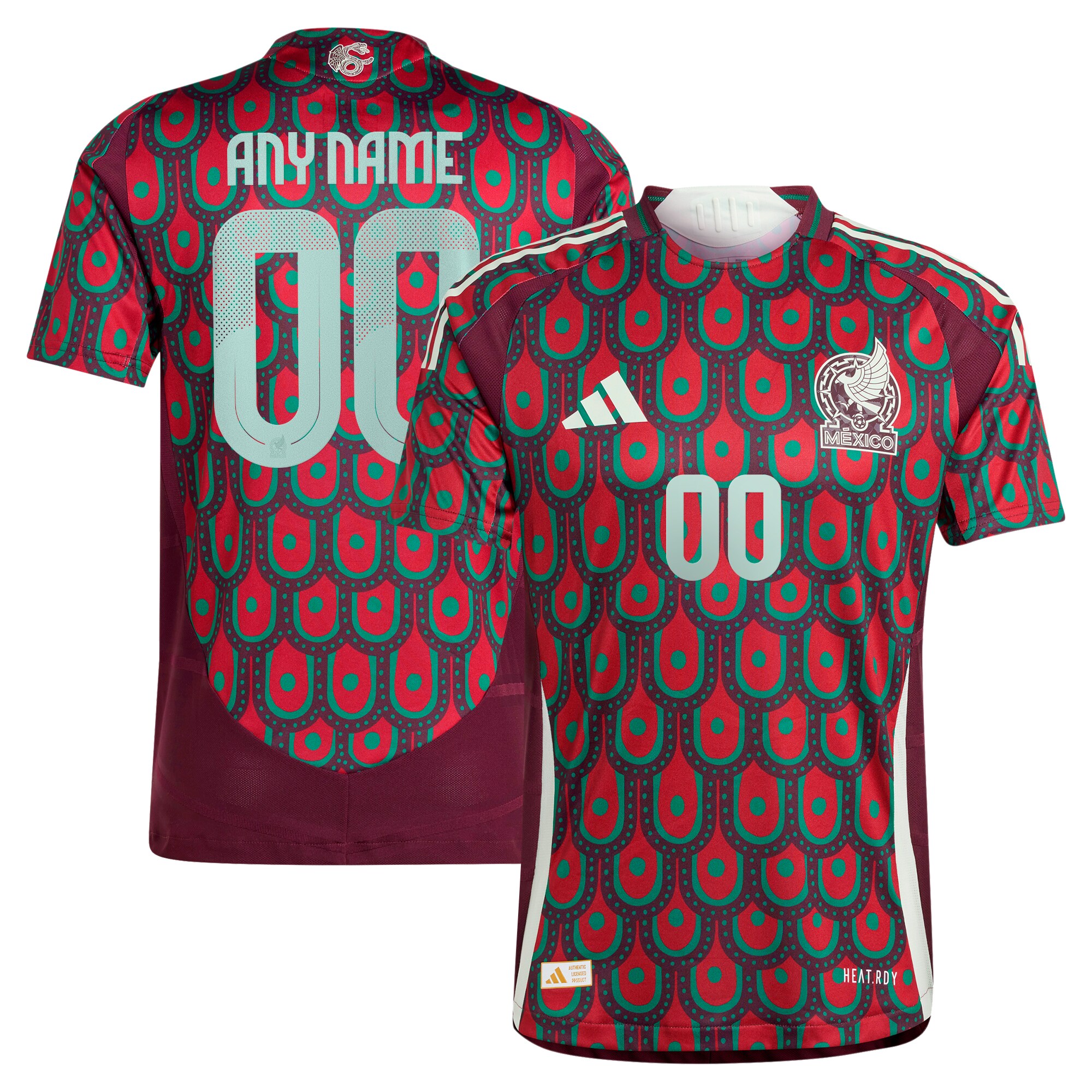 mexico national team adidas 2024 home authentic custom jersey – burgundy Collection | Australia Football Jerseys And World Cup Kits