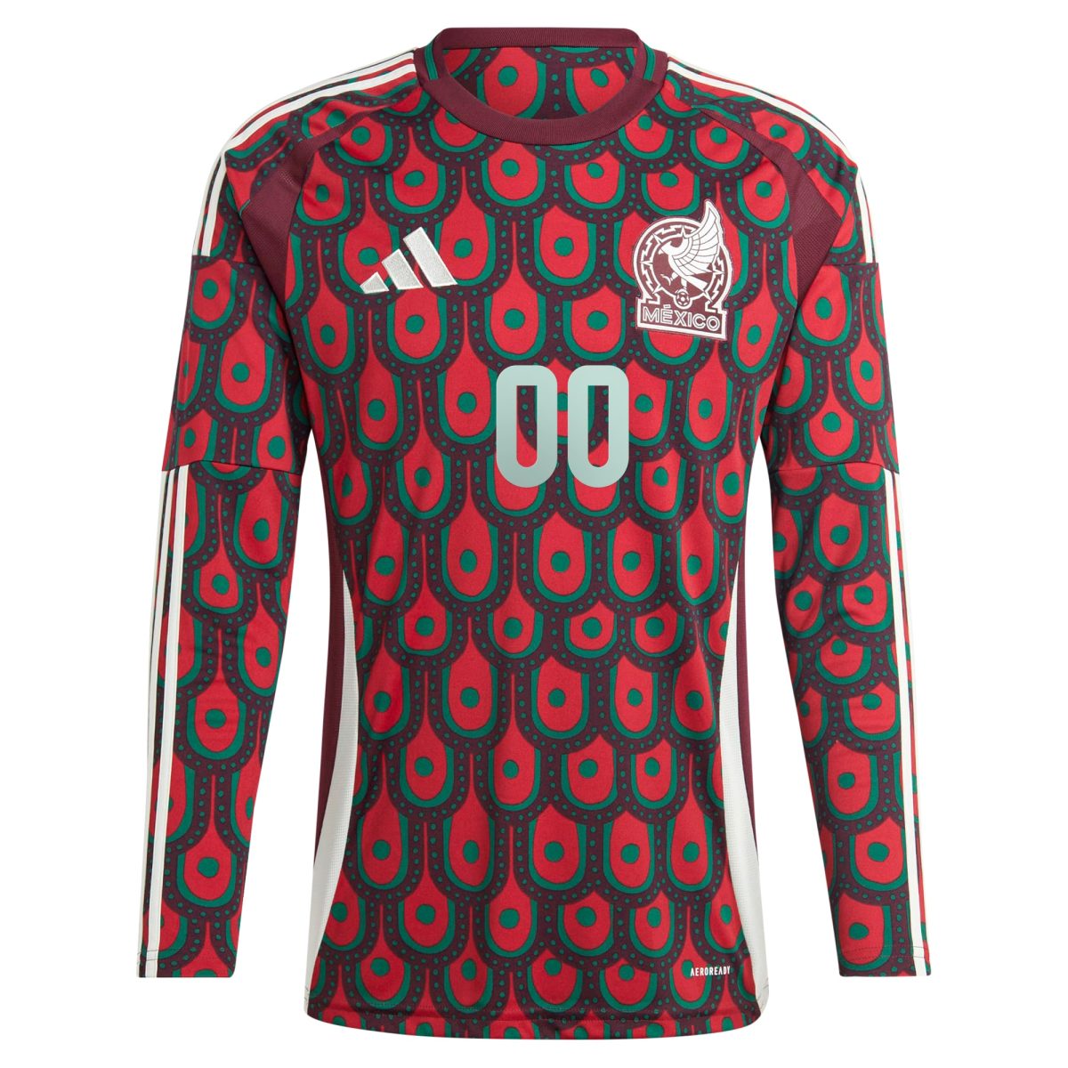 mexico national team adidas 2024 home replica custom long sleeve jersey – burgundy Collection | Australia Football Jerseys And World Cup Kits
