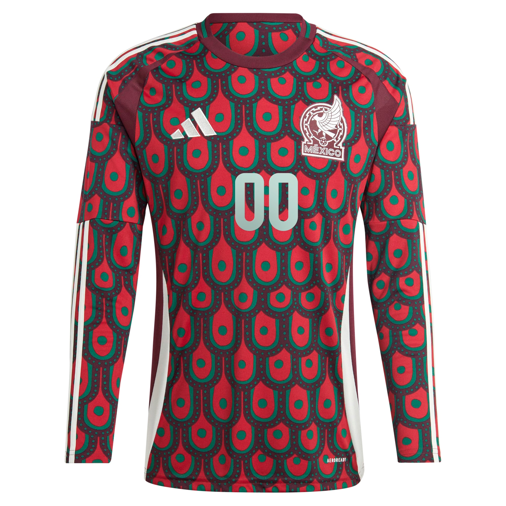 mexico national team adidas 2024 home replica custom long sleeve jersey – burgundy Collection | Australia Football Jerseys And World Cup Kits