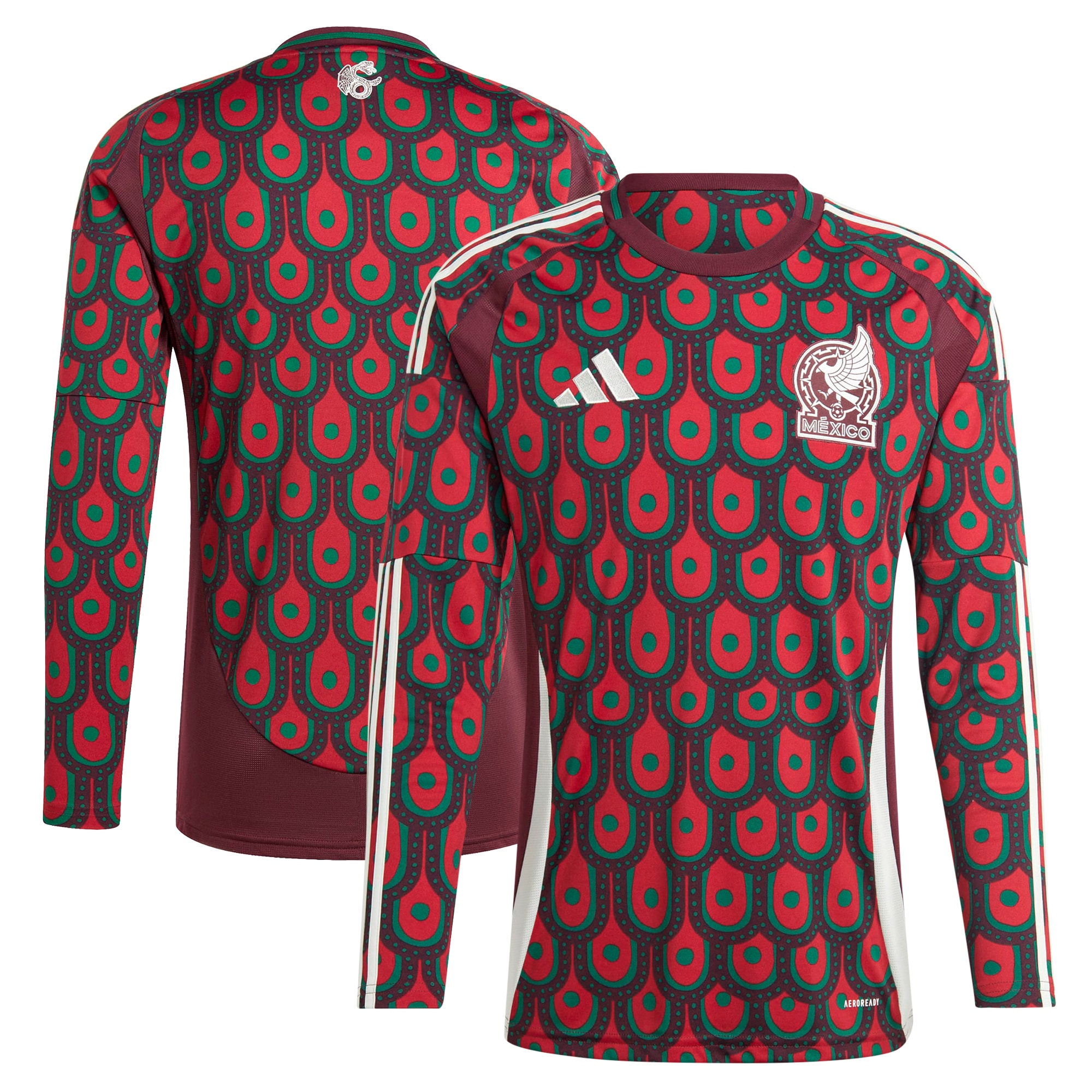 mexico national team adidas 2024 home replica long sleeve jersey – burgundy Collection | Australia Football Jerseys And World Cup Kits