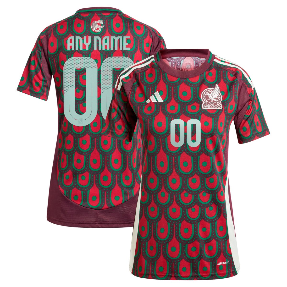 mexico national team adidas womens 2024 home replica custom jersey – green Collection | Australia Football Jerseys And World Cup Kits