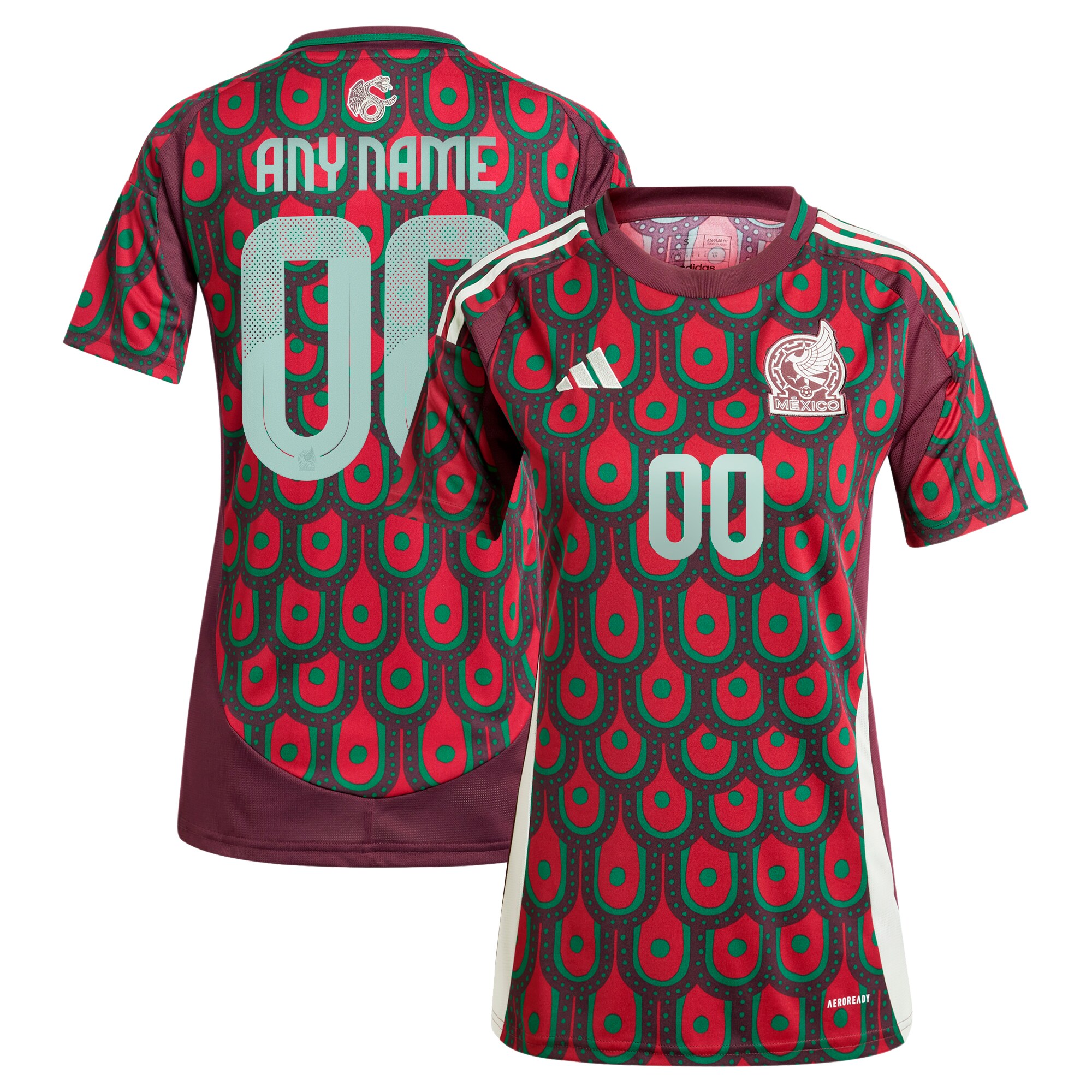 mexico national team adidas womens 2024 home replica custom jersey – green Collection | Australia Football Jerseys And World Cup Kits