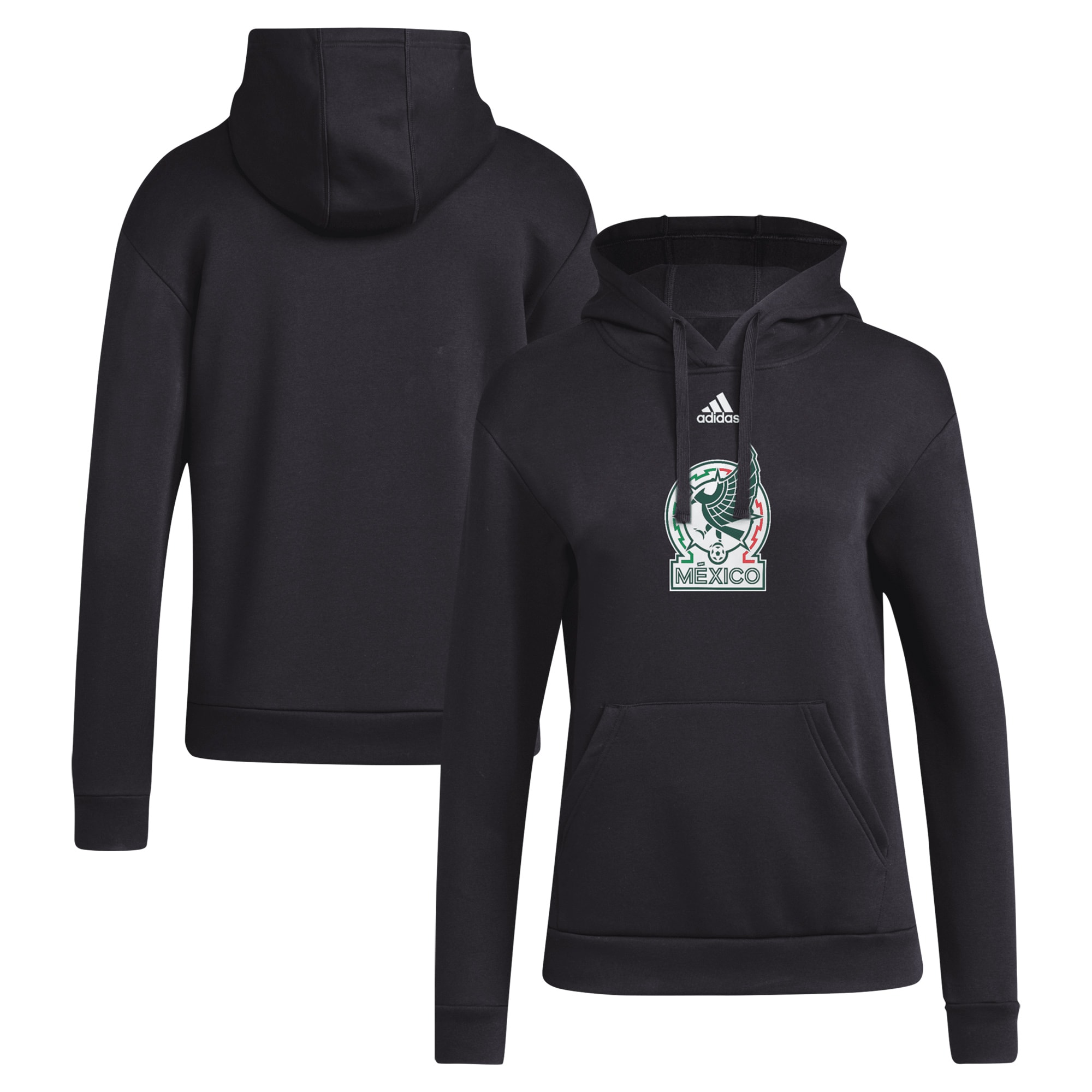 mexico national team adidas womens crest pullover hoodie – black Collection | Australia Football Jerseys And World Cup Kits