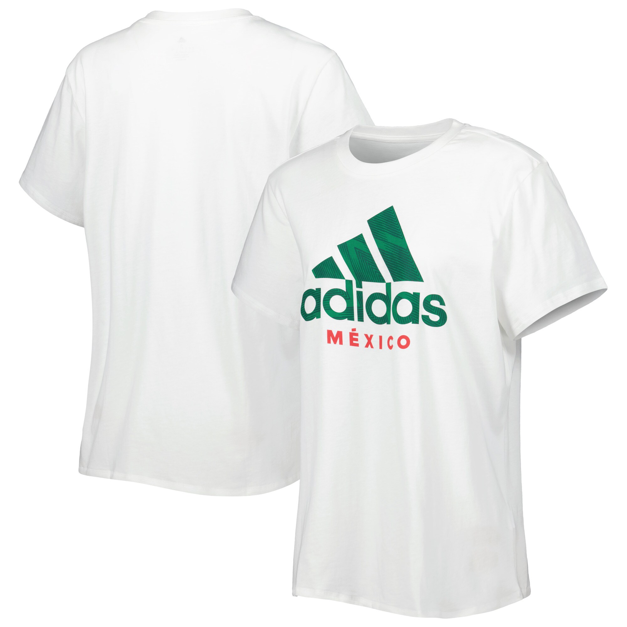mexico national team adidas womens dna t-shirt – white Collection | Australia Football Jerseys And World Cup Kits