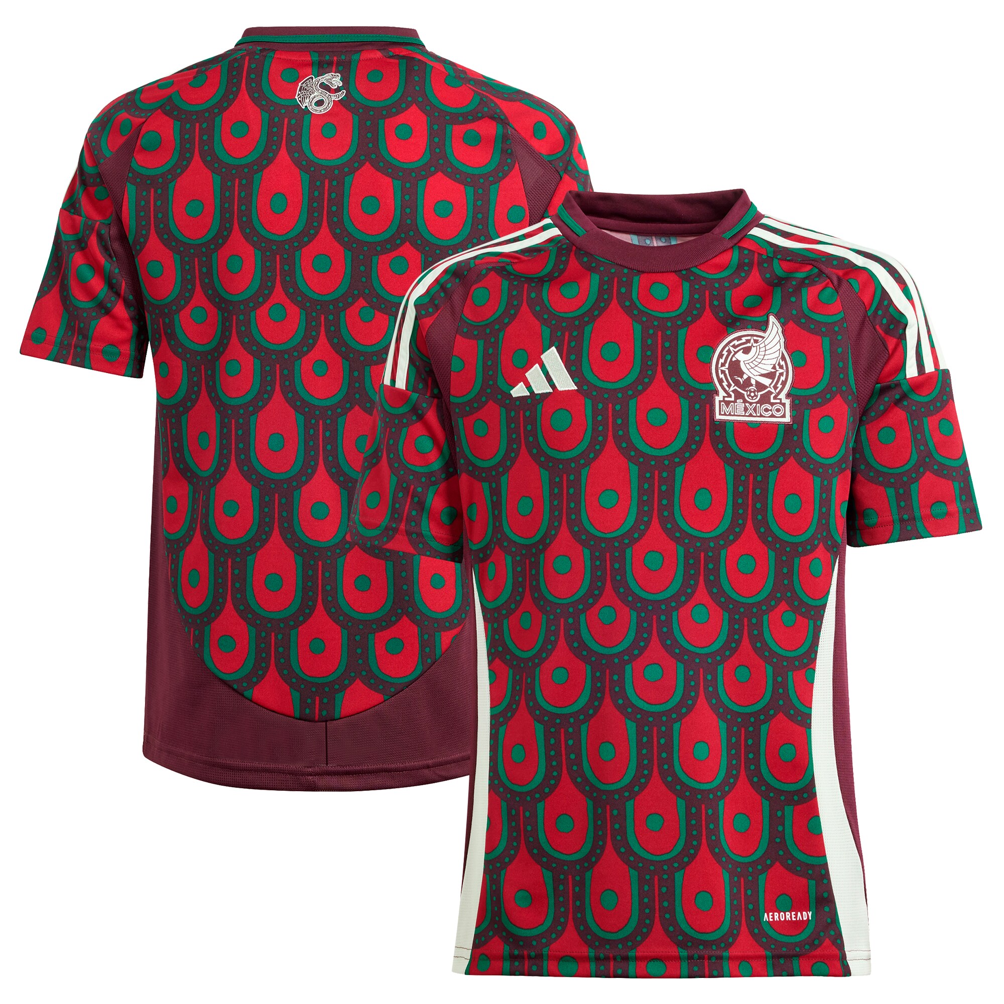 mexico national team adidas youth 2024 home replica jersey – burgundy Collection | Australia Football Jerseys And World Cup Kits