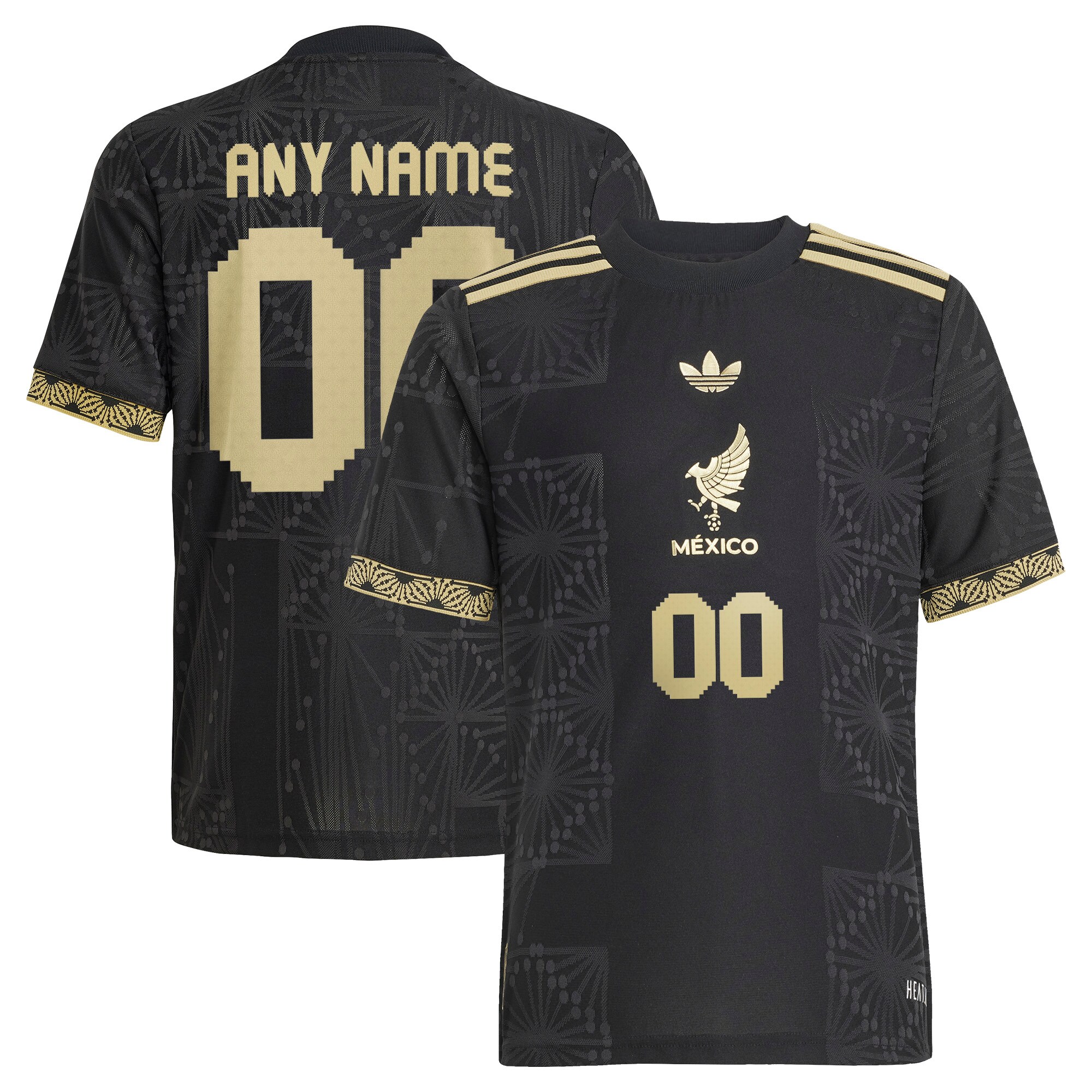 mexico national team adidas youth 2025 third authentic custom jersey – black Collection | Australia Football Jerseys And World Cup Kits