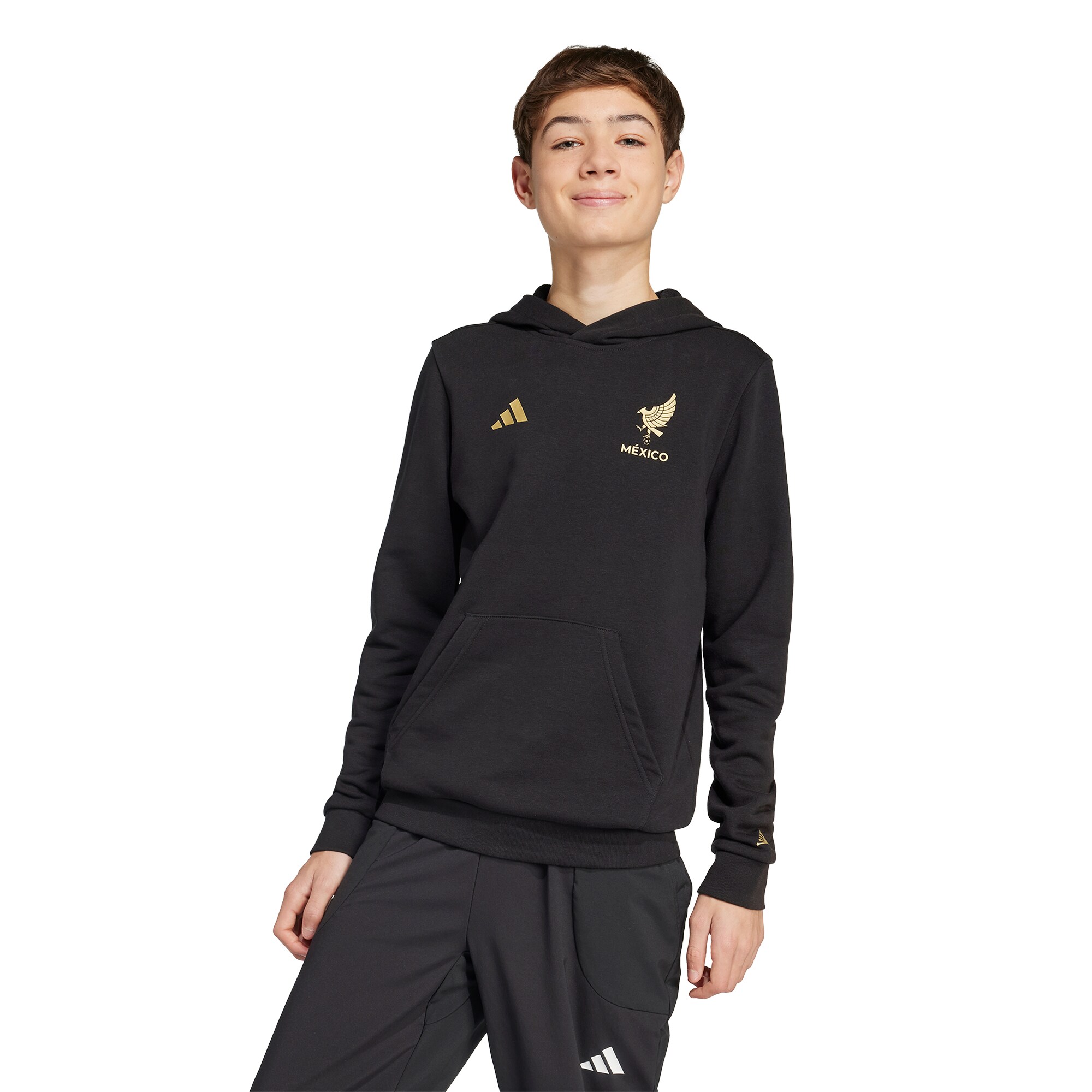 mexico national team adidas youth 2025 third jersey dna pullover hoodie – black Collection | Australia Football Jerseys And World Cup Kits
