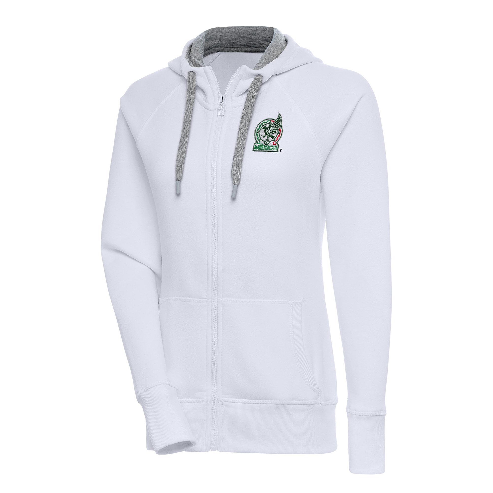 mexico national team antigua womens takeover full-zip hoodie – white Collection | Australia Football Jerseys And World Cup Kits