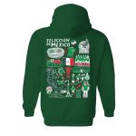 mexico national team vive la fete womens impressions artwork pullover hoodie – green Collection | Australia Football Jerseys And World Cup Kits