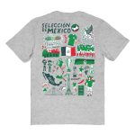 mexico national team vive la fete womens impressions artwork t-shirt – heather gray Collection | Australia Football Jerseys And World Cup Kits