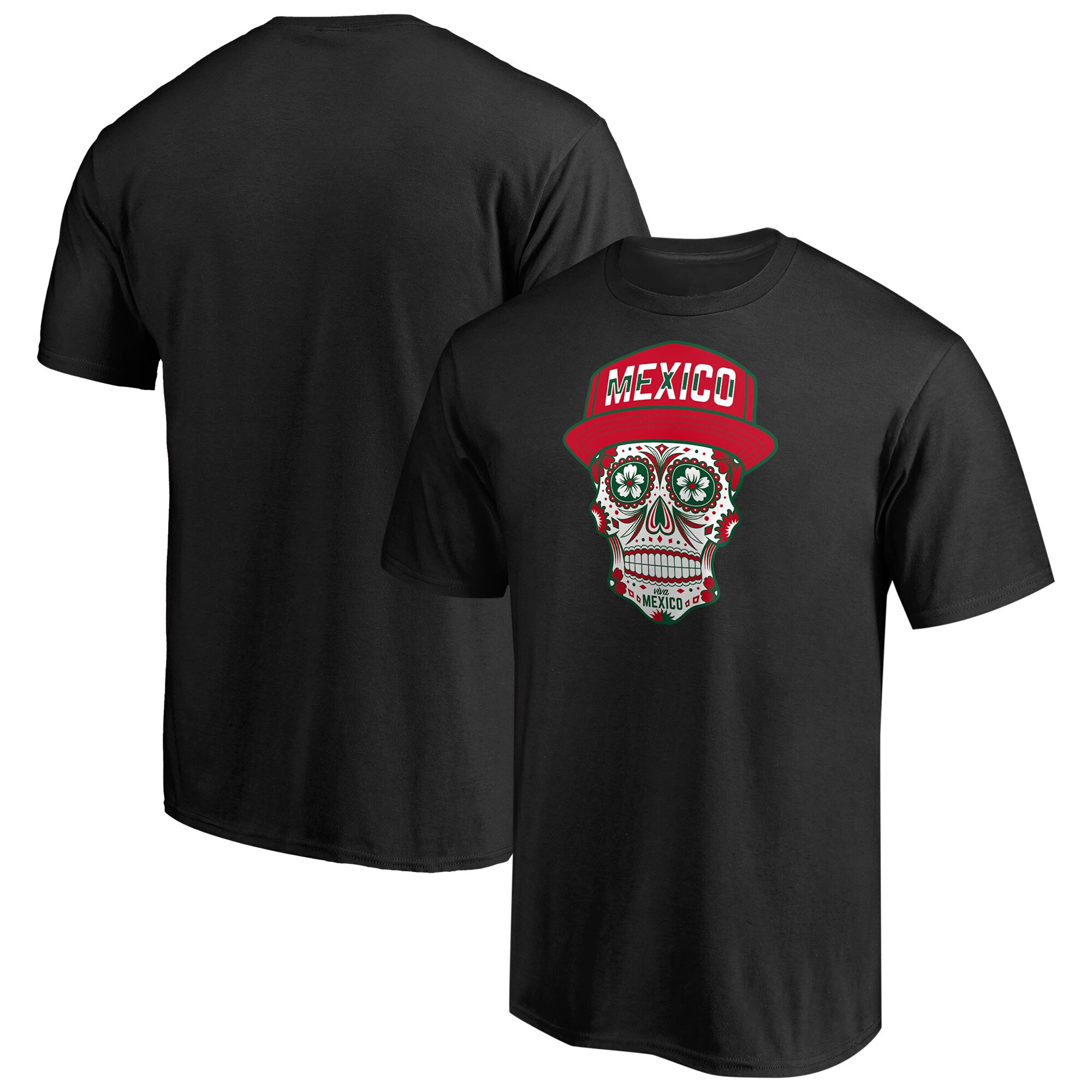 mexico sugar skull t-shirt – black Collection | Australia Football Jerseys And World Cup Kits