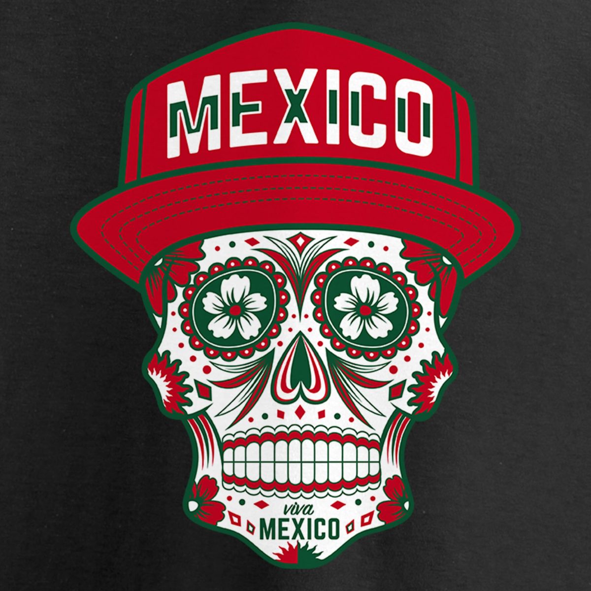mexico sugar skull t-shirt – black Collection | Australia Football Jerseys And World Cup Kits