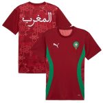 morocco national team puma 2025 pre-match jersey – red Collection | Australia Football Jerseys And World Cup Kits