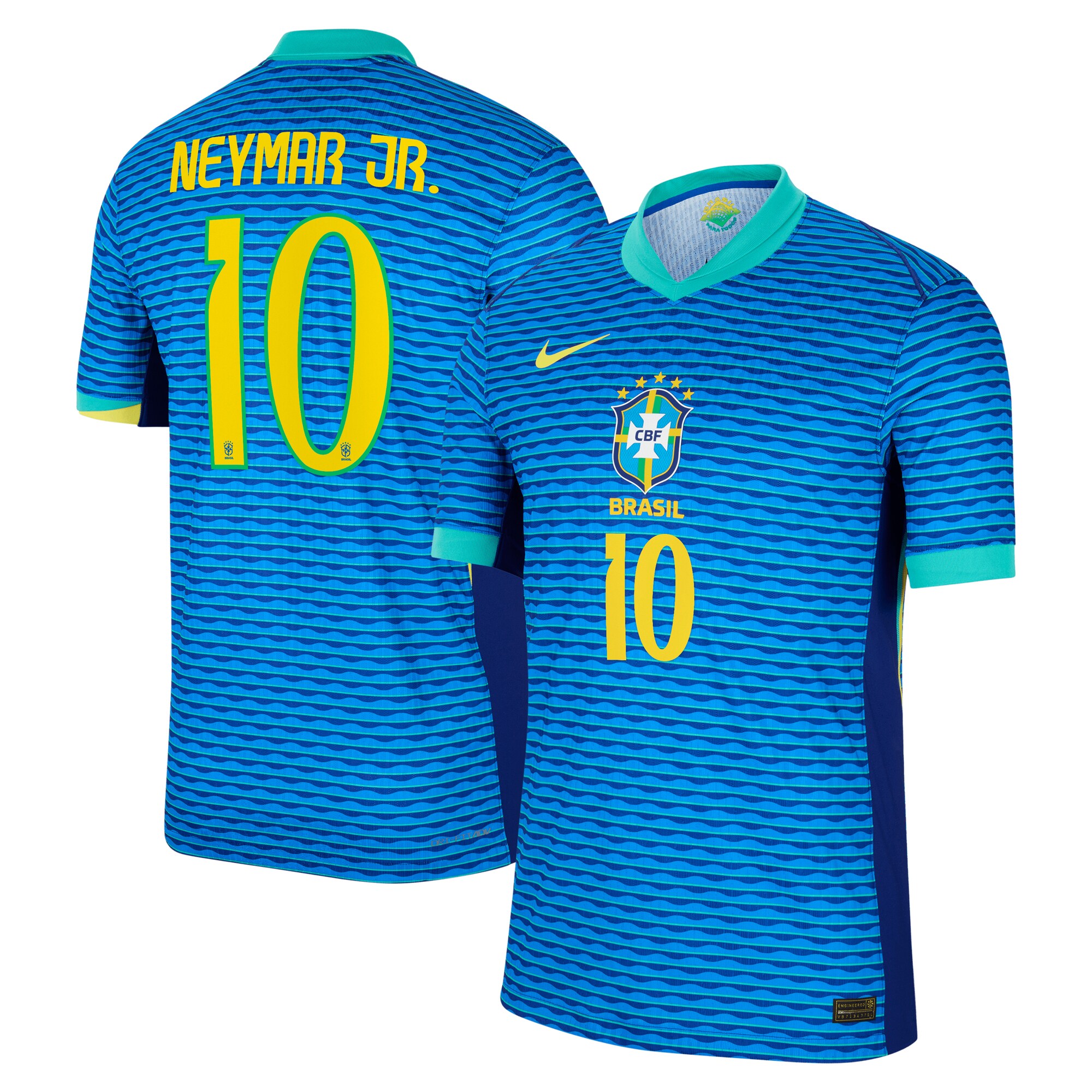 neymar jr. brazil national team nike 2024 away match authentic player jersey – blue Collection | Australia Football Jerseys And World Cup Kits