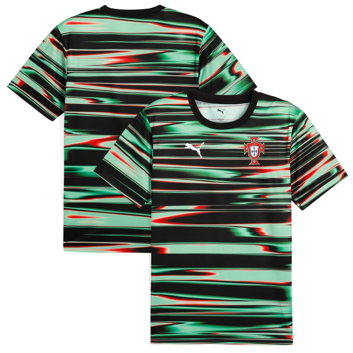 portugal national team puma 2025 pre-match training jersey – black Collection | Australia Football Jerseys And World Cup Kits