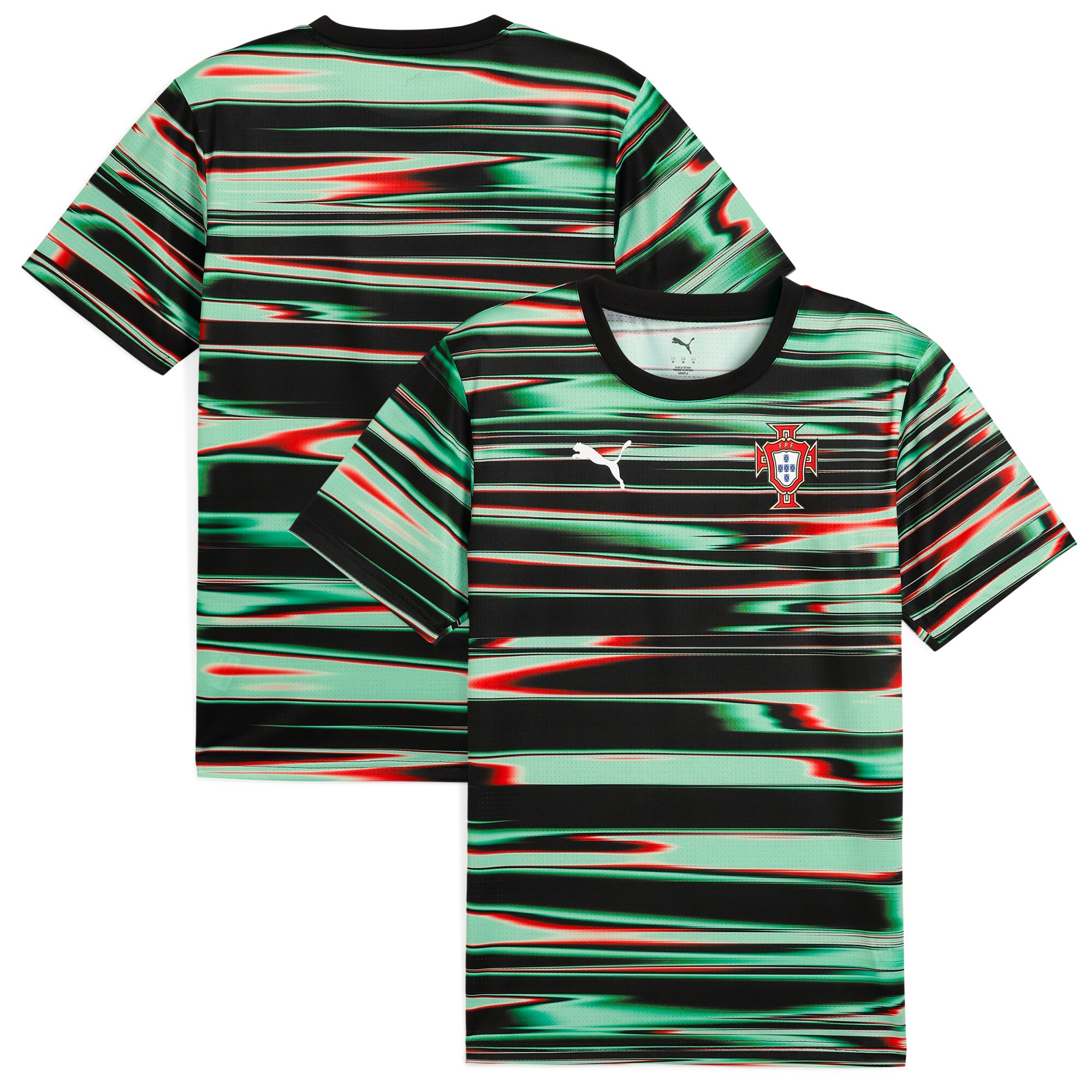 portugal national team puma 2025 pre-match training jersey – black Collection | Australia Football Jerseys And World Cup Kits