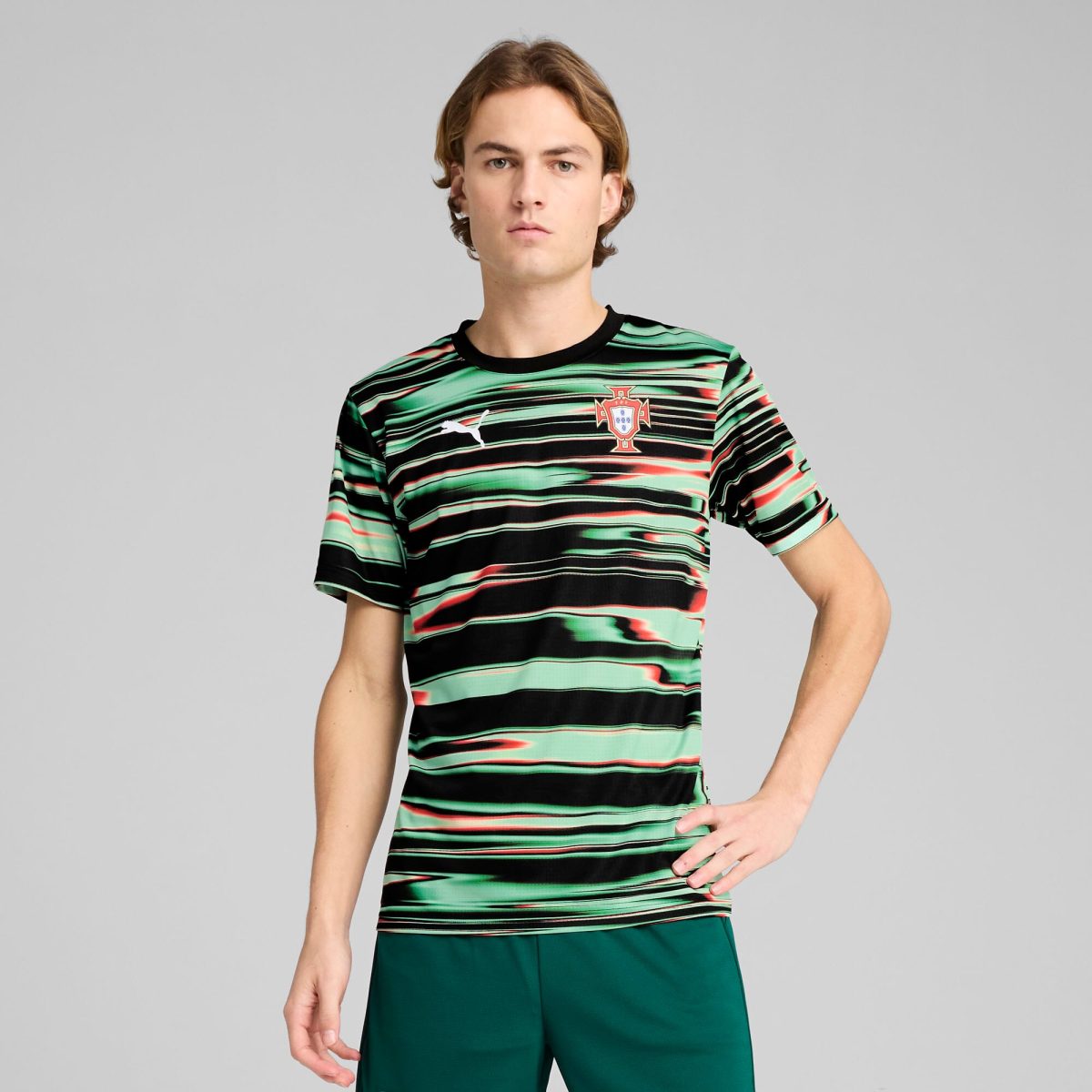 portugal national team puma 2025 pre-match training jersey – black Collection | Australia Football Jerseys And World Cup Kits