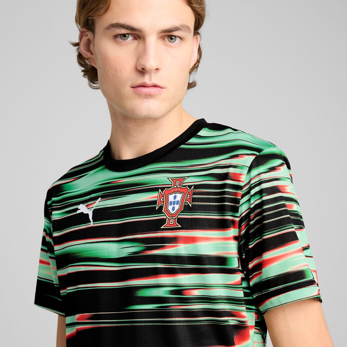 portugal national team puma 2025 pre-match training jersey – black Collection | Australia Football Jerseys And World Cup Kits