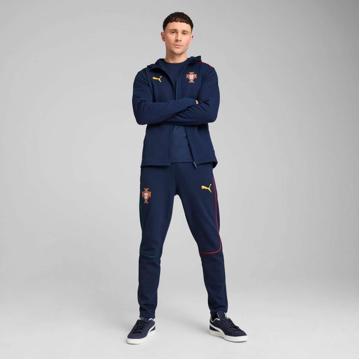 portugal national team puma casuals full-zip hoodie – navy Collection | Australia Football Jerseys And World Cup Kits