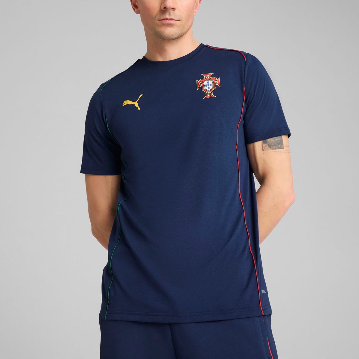 portugal national team puma casuals t-shirt – navy Collection | Australia Football Jerseys And World Cup Kits