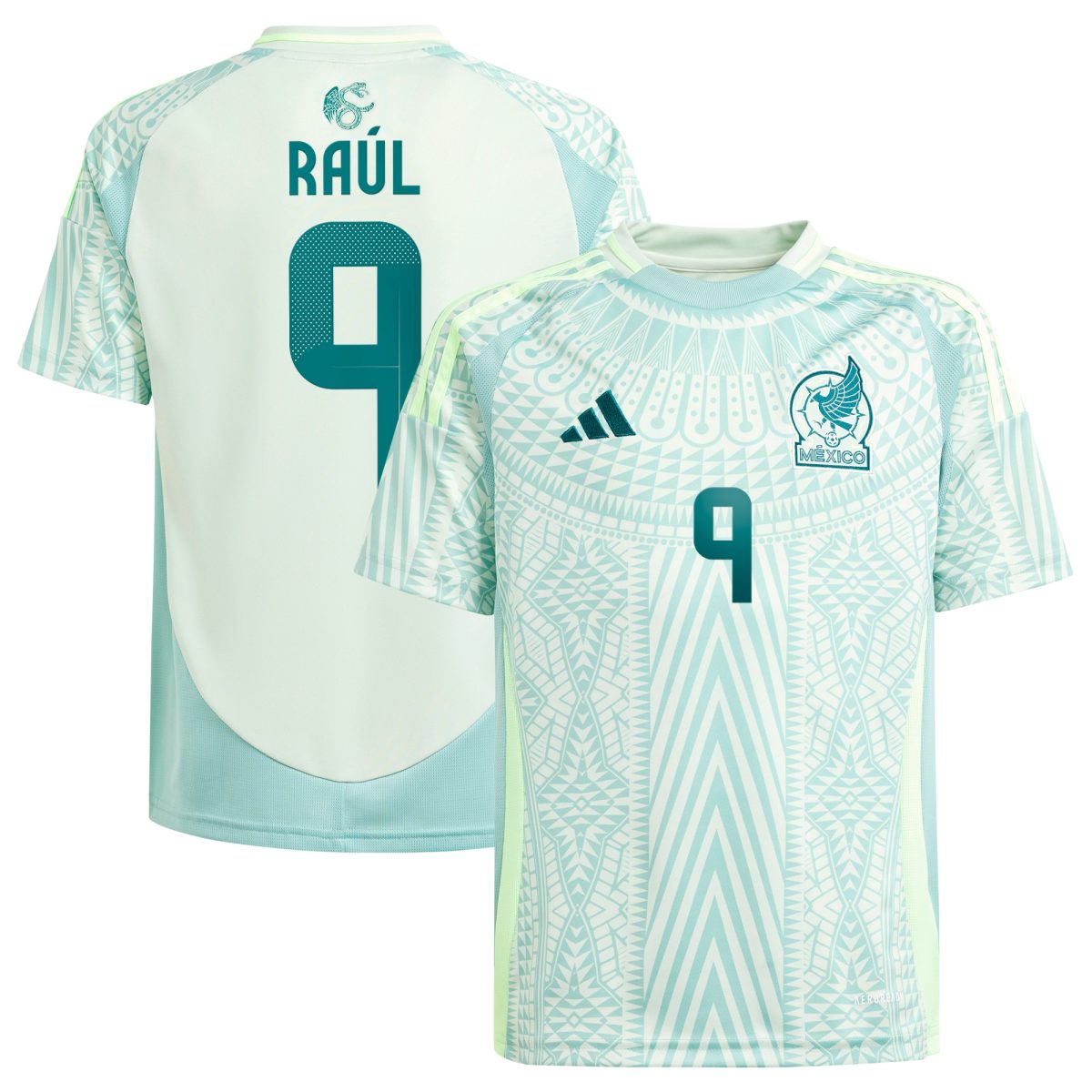 raul jimenez mexico national team adidas youth 2024 away replica player jersey – green Collection | Australia Football Jerseys And World Cup Kits