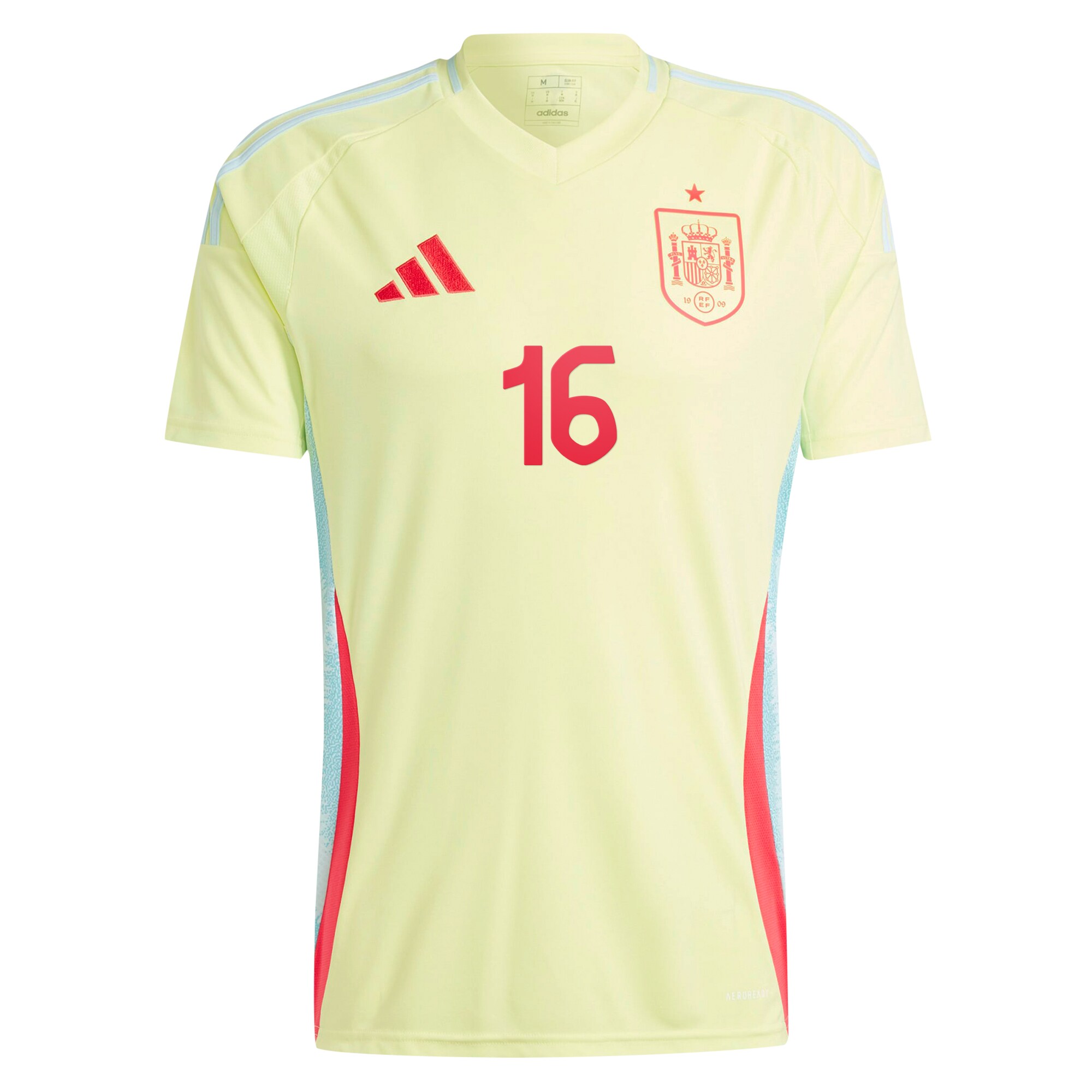 rodrigo spain national team adidas 2024 away authentic jersey – yellow Collection | Australia Football Jerseys And World Cup Kits