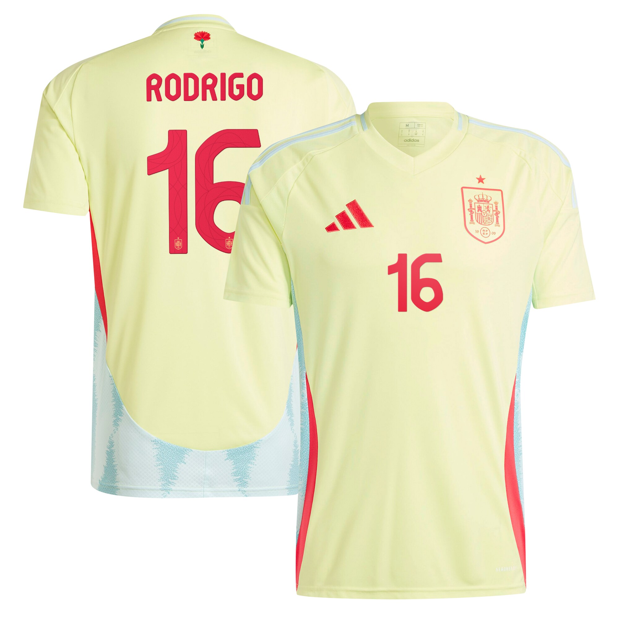 rodrigo spain national team adidas 2024 away replica jersey – yellow Collection | Australia Football Jerseys And World Cup Kits