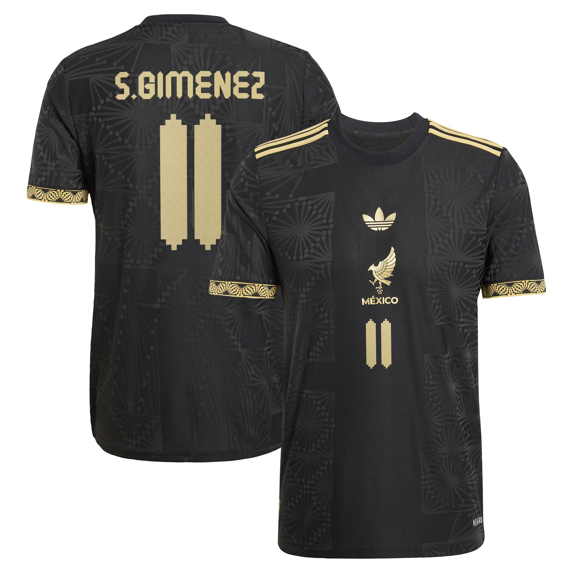 santiago gimenez mexico national team adidas 2025 third authentic player jersey – black Collection | Australia Football Jerseys And World Cup Kits
