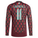 santiago giménez mexico national team adidas 2024 home replica player long sleeve jersey – burgundy Collection | Australia Football Jerseys And World Cup Kits