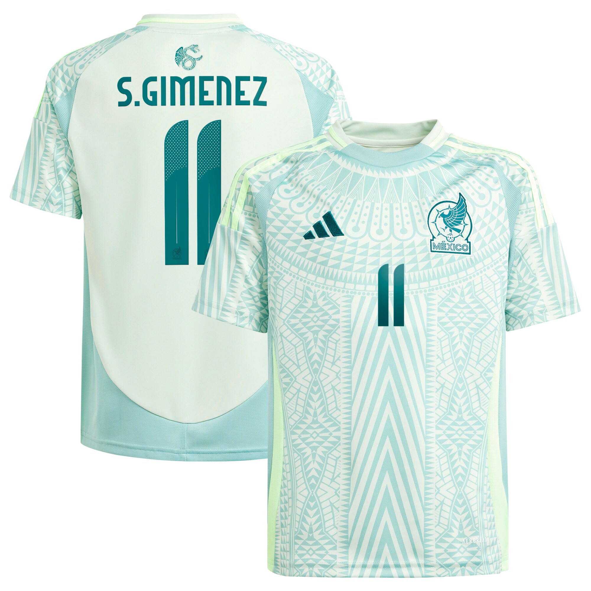 santiago giménez mexico national team adidas youth 2024 away replica player jersey – green Collection | Australia Football Jerseys And World Cup Kits