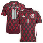 santiago giménez mexico national team adidas youth 2024 home replica player jersey – burgundy Collection | Australia Football Jerseys And World Cup Kits