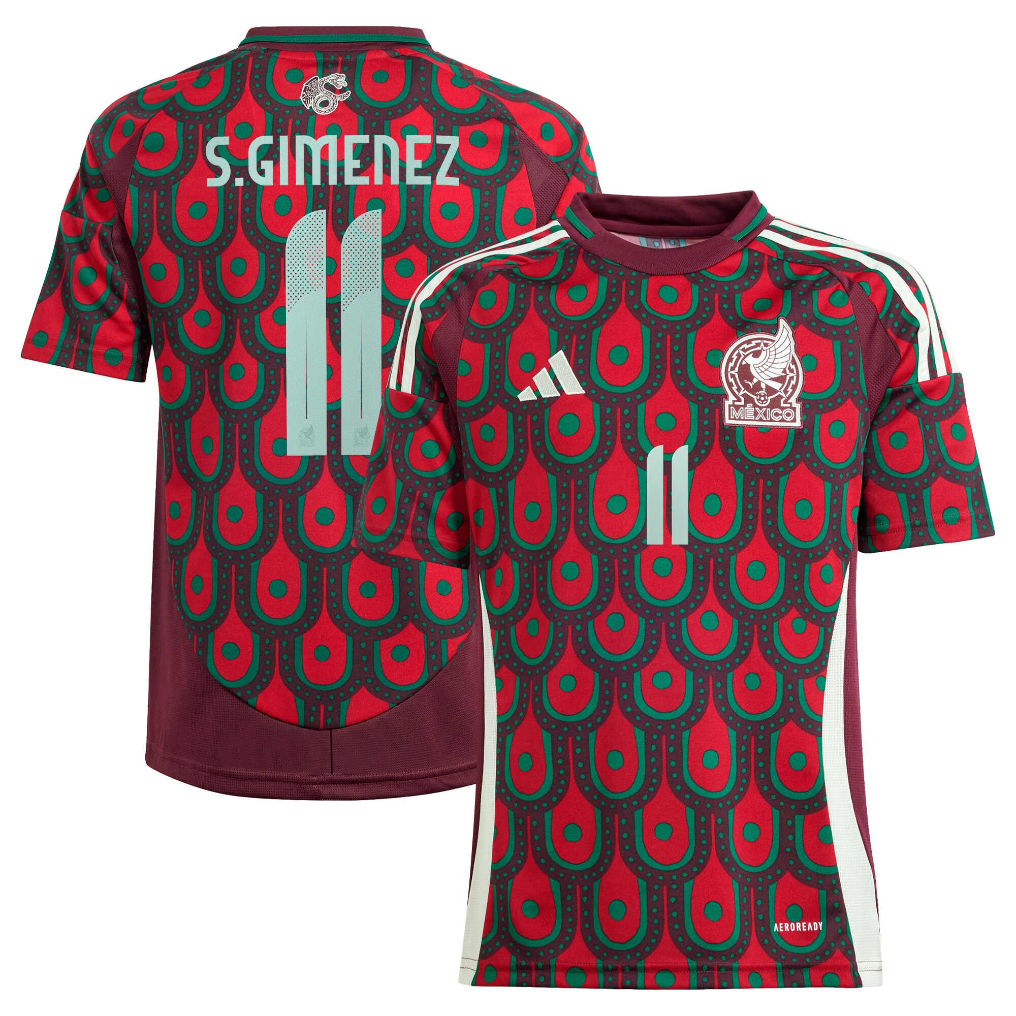 santiago giménez mexico national team adidas youth 2024 home replica player jersey – burgundy Collection | Australia Football Jerseys And World Cup Kits