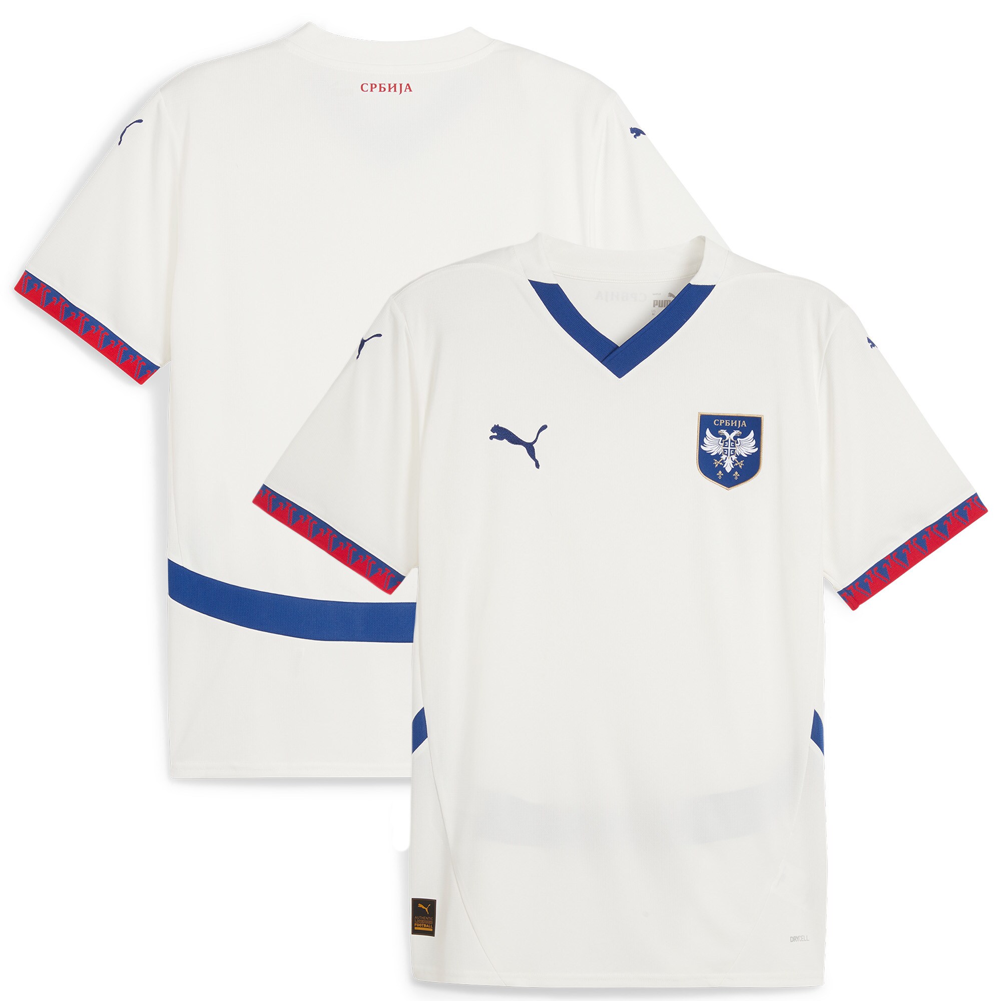 serbia national team puma 2024 away replica jersey – white Collection | Australia Football Jerseys And World Cup Kits