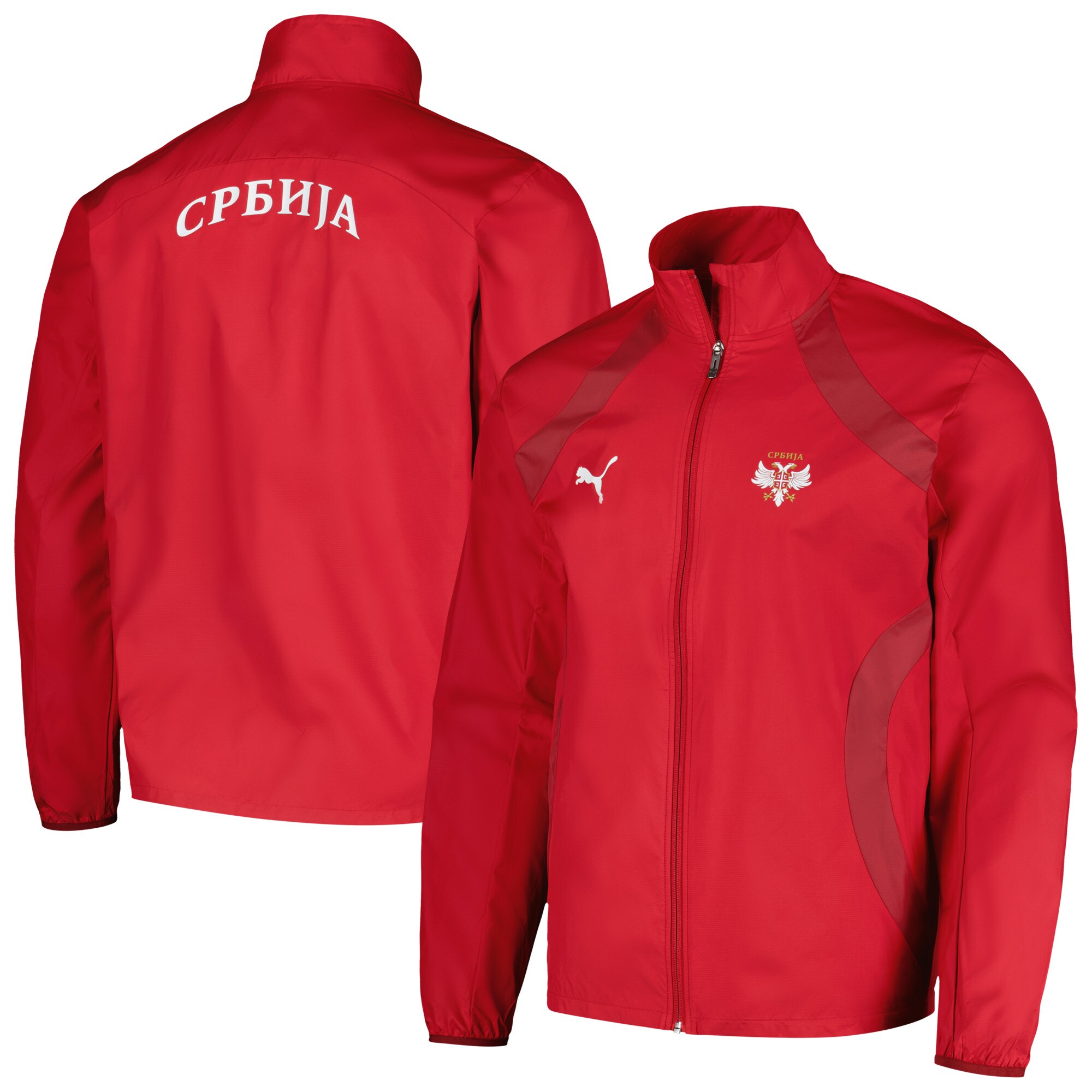 serbia national team puma 2024 pre-match full-zip hoodie jacket – red Collection | Australia Football Jerseys And World Cup Kits