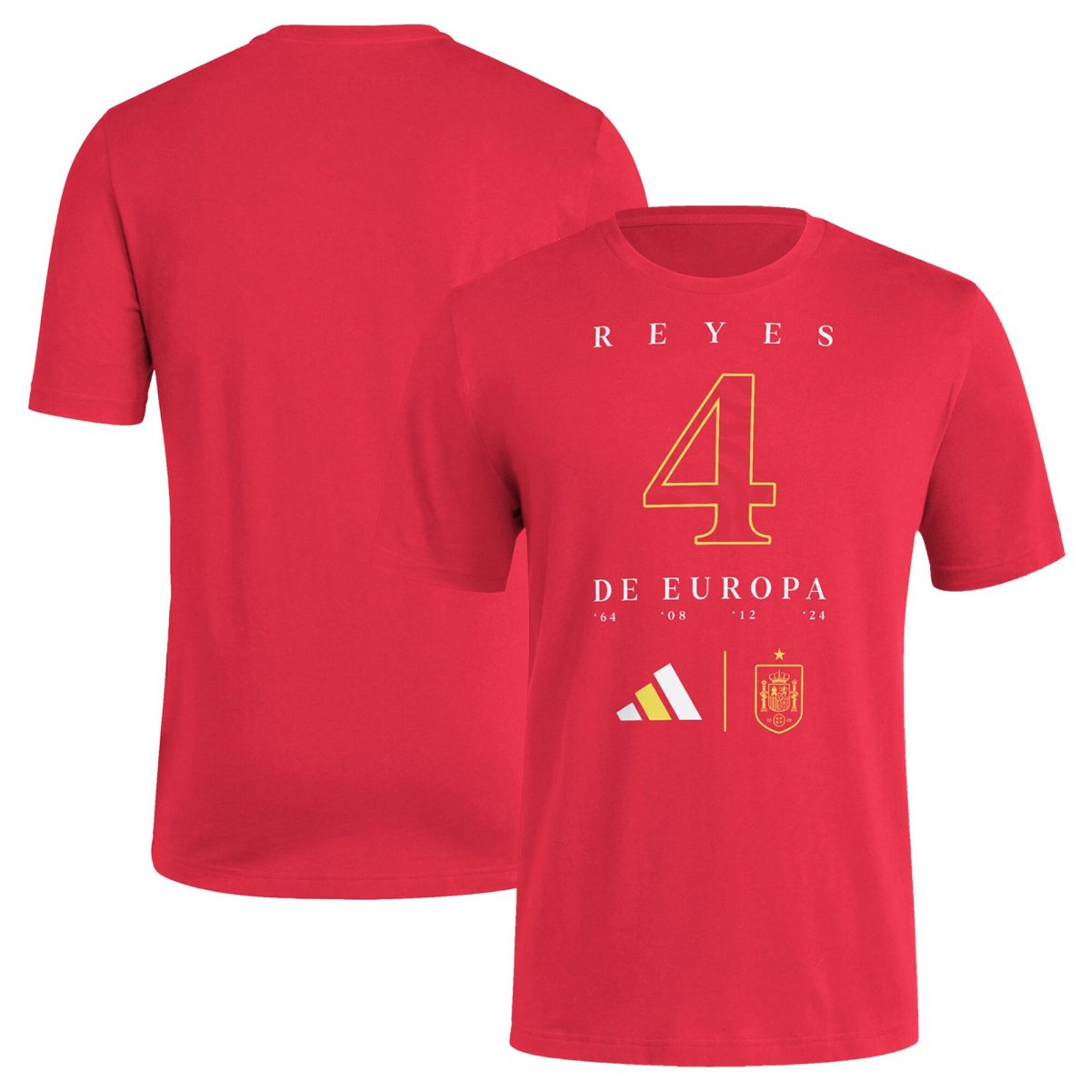 spain national team adidas 2024 european champions t-shirt – red Collection | Australia Football Jerseys And World Cup Kits