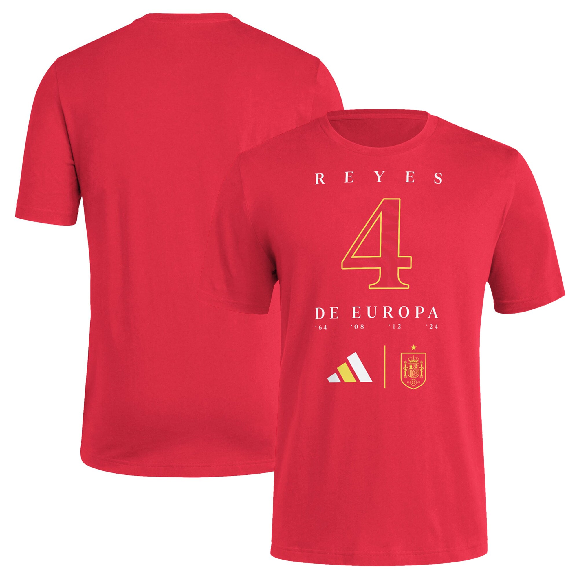 spain national team adidas 2024 european champions t-shirt – red Collection | Australia Football Jerseys And World Cup Kits