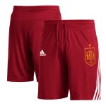 spain national team adidas club crest three-stripe aeroready shorts – red Collection | Australia Football Jerseys And World Cup Kits