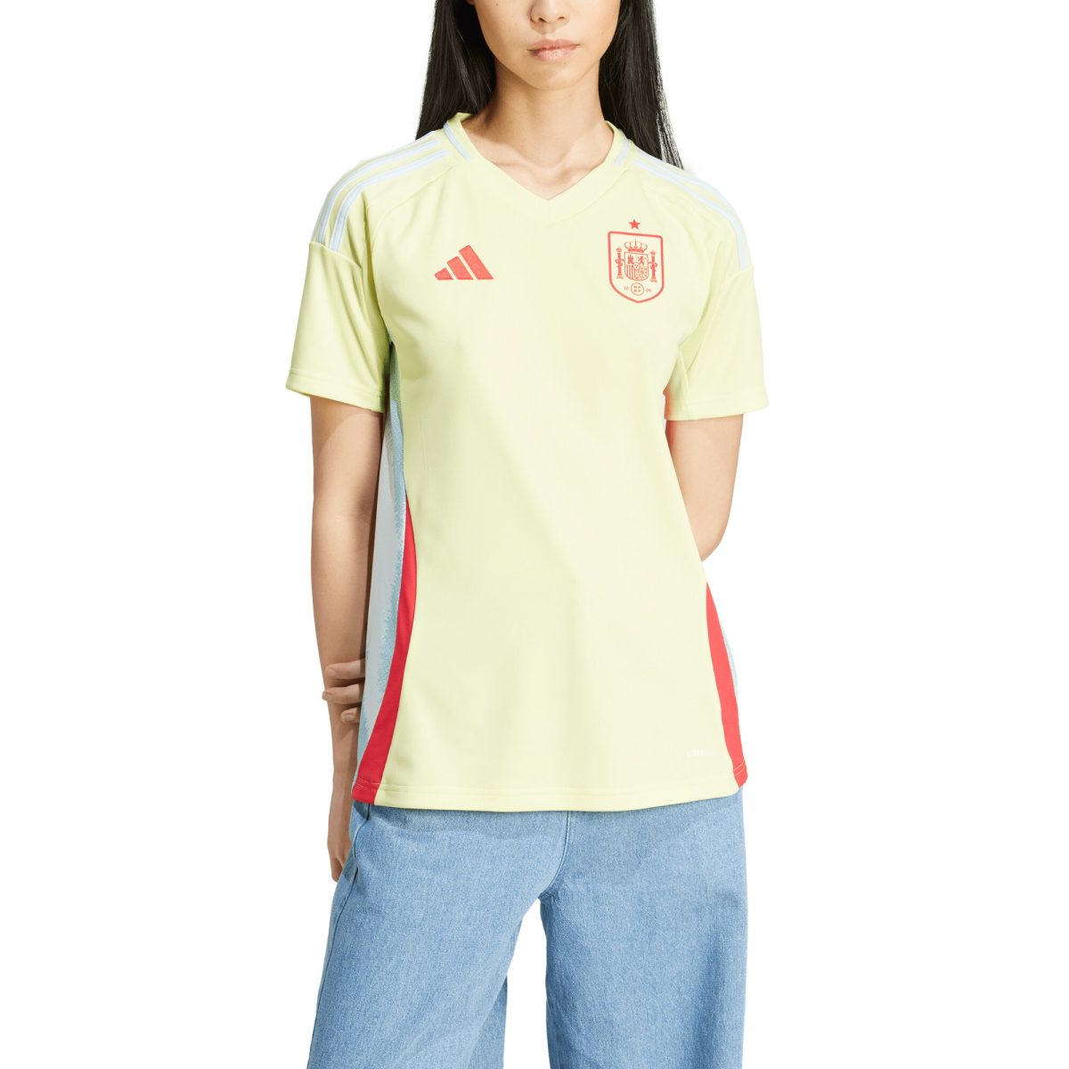 spain national team adidas womens 2024 away replica jersey – yellow Collection | Australia Football Jerseys And World Cup Kits