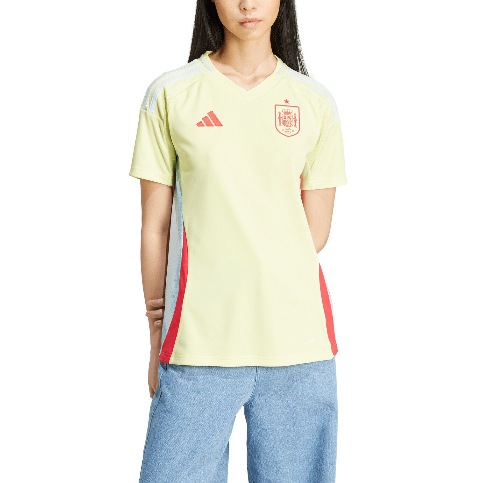 spain national team adidas womens 2024 away replica jersey – yellow Collection | Australia Football Jerseys And World Cup Kits