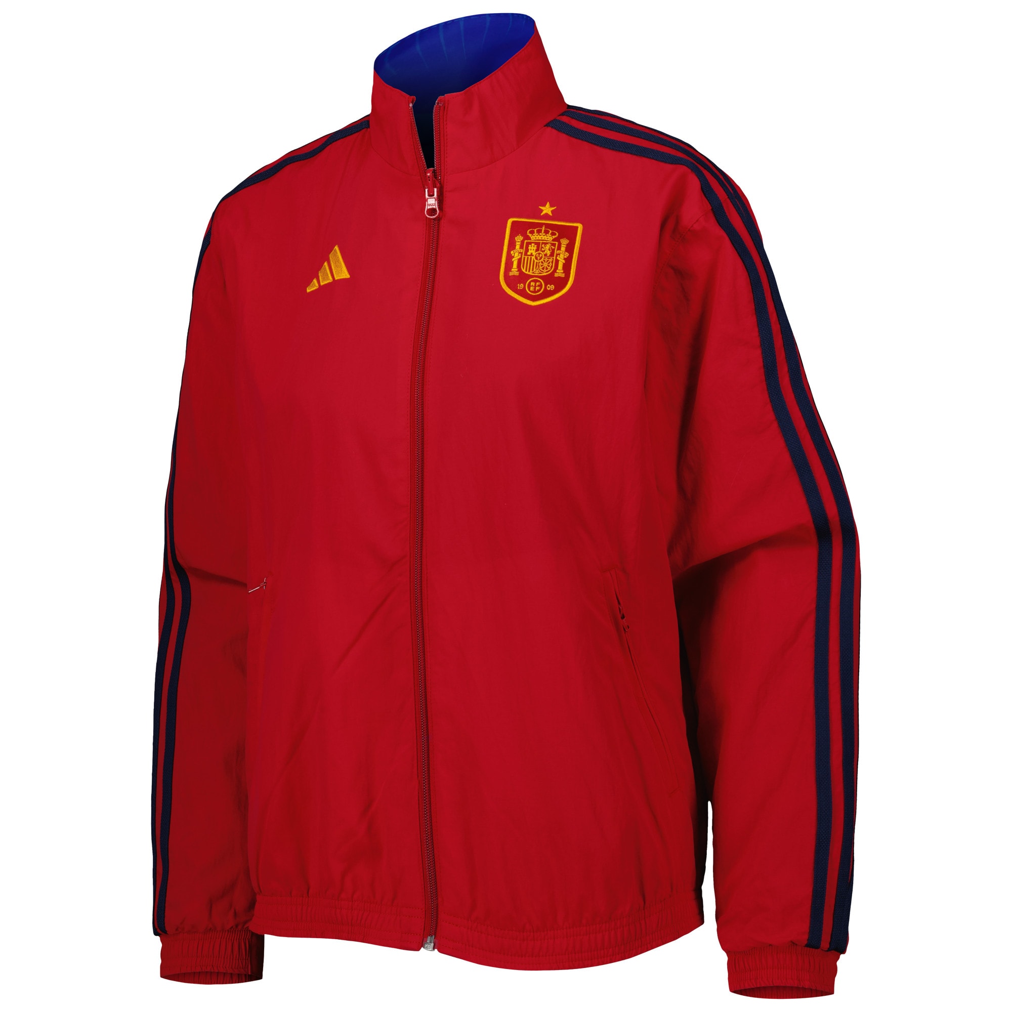 spain national team adidas womens anthem aeroready reversible full-zip jacket – redblue Collection | Australia Football Jerseys And World Cup Kits