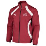 switzerland national team puma 2024 pre-match full-zip hoodie jacket – red Collection | Australia Football Jerseys And World Cup Kits