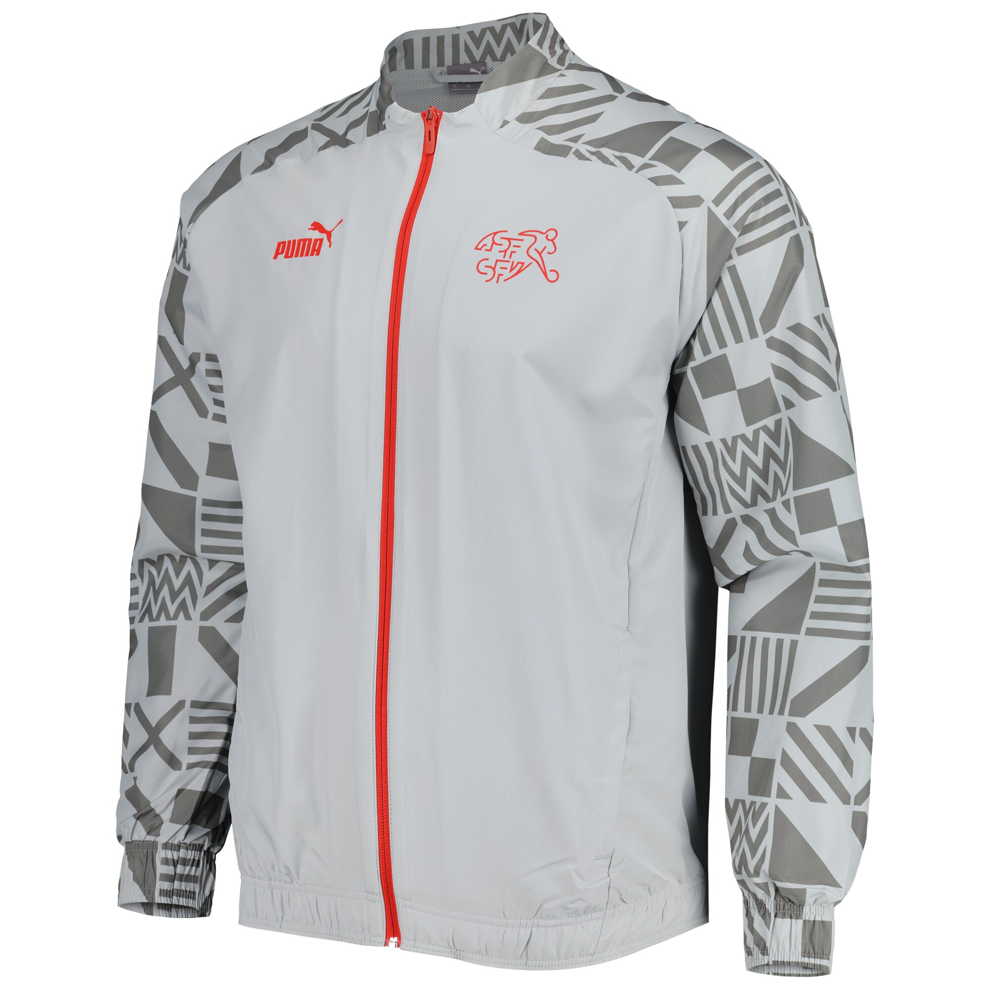 switzerland national team puma pre-match raglan full-zip training jacket – gray Collection | Australia Football Jerseys And World Cup Kits