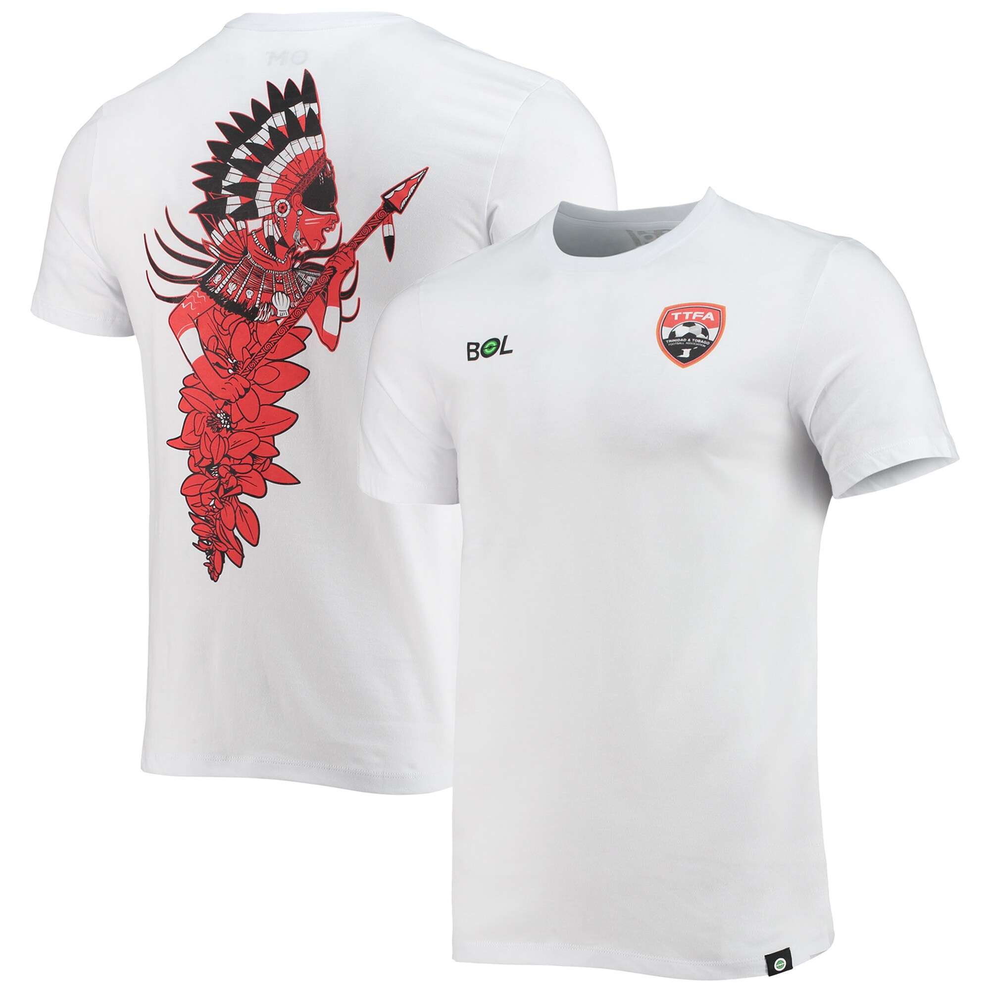 trinidad and tobago national team trinbagonian warrior t-shirt – white Collection | Australia Football Jerseys And World Cup Kits